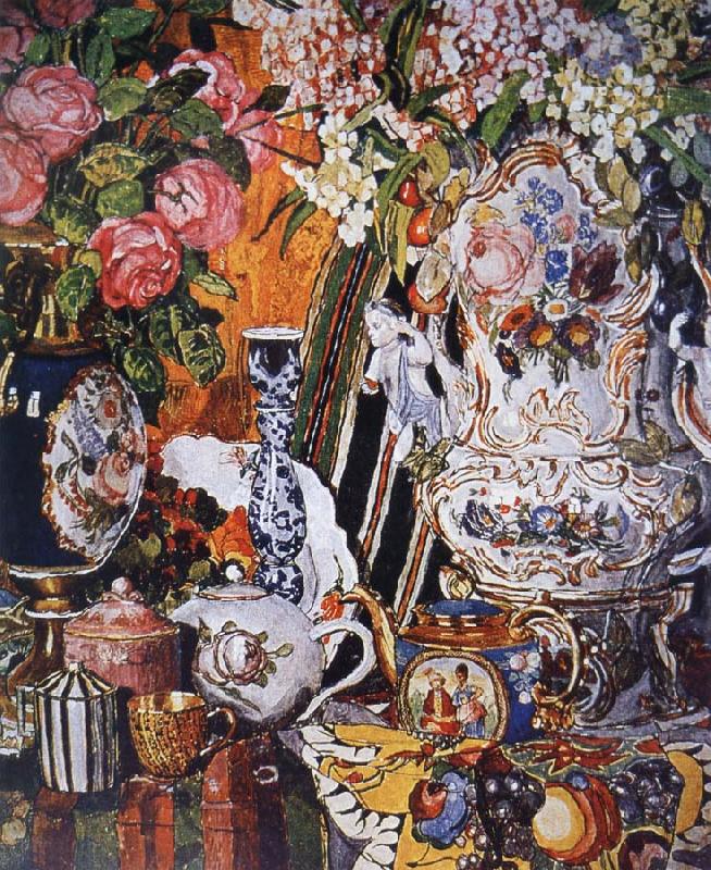 Alexander Yakovlevich GOLOVIN China and Flower oil painting picture